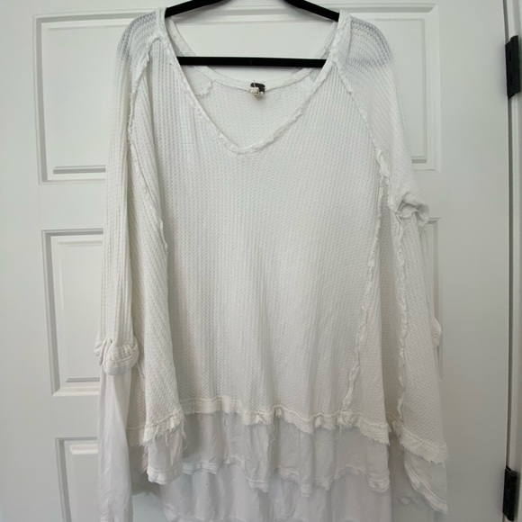 We the Free long sleeve waffle knit Shirt - Picture 1 of 2